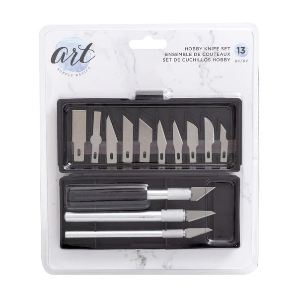 Art Supply Basics Hobby Knife Set - 13/Pkg*