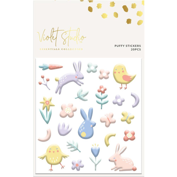 Violet Studio Puffy Stickers Blossoms And Bunnies*