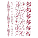 Stamperia Stencil G 8.27"x 11.69" - Borders, Romantic Christmas*