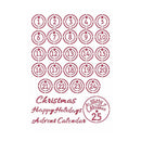 Stamperia Stencil G 8.27"X11.69" - Advent Christmas Patchwork