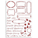 Stamperia Stencil G 8.27"X11.69" - Labels, Casa Granada