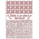 Stamperia Stencil G 8.27"X11.69" - No Place Like Home, Casa Granada*