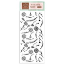 Stamperia Stencil 4.72"X9.84" Create Happiness - Welcome Home Flowers*