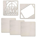 Ciao Bella Album Binding Art Shaped & Carved Pages 5 pack - Movie, 8.625"X8.625"*