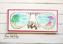 Maker Forte Layered Stencils Slimline - Aviators Insert - Beach Scene*