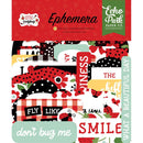 Echo Park Cardstock Ephemera 34/Pkg Icons, Little Ladybug