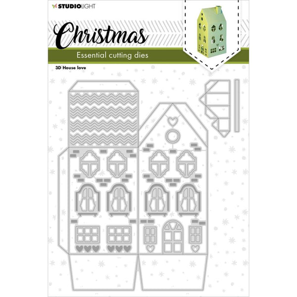 Studio Light Essentials Cutting Dies Nr. 242, Christmas 3D House Love*