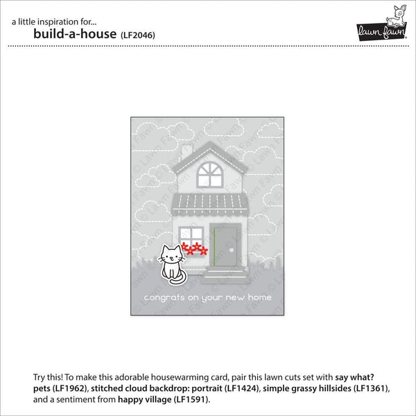 Lawn Cuts Custom Craft Die - Build-A-House