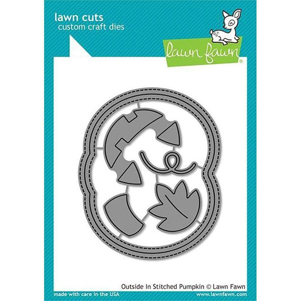 Lawn Cuts - Custom Craft Die - Outside-In Stitched Pumpkin*