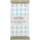 Fabric Editions Little Feet Boutique 1 Yard Fabric Precut - Adventure - Blue Check*