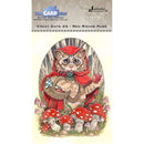 The Card Hut Clear Stamps 6"X4" By Linda Ravenscroft Crazy Cats - Little Red Riding Puss*
