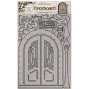 Stamperia Greyboard Cut-Outs A4 2mm Thick - Welcome Door, Casa Granada