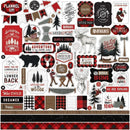 Echo Park Let's Lumberjack Cardstock Stickers 12in x 12in - Elements*