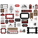 Echo Park Cardstock Ephemera 33 pack - Frames & Tags, Let's Lumberjack*
