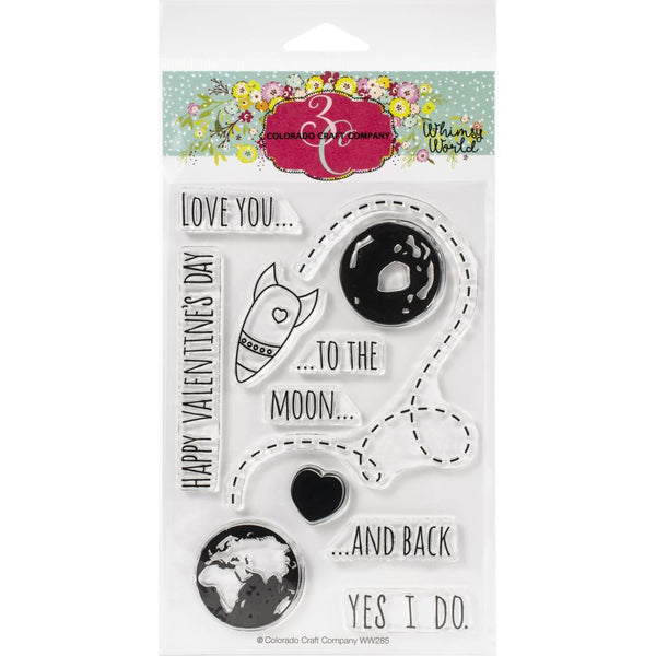 Colorado Craft Company Clear Stamps 4"x 6"- To The Moon - Whimsy World*