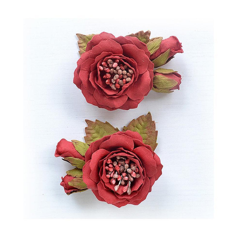 Little Birdie Marika Paper Flowers 2 Pack Love And Roses Craftonline