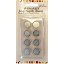 49 And Market Foundations Magnetic Closures 8 pack - Large, 15mm X 0.8mm
