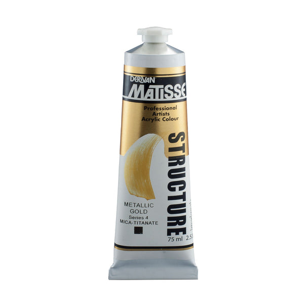 Matisse Structure Paint 75mL - Metallic Gold