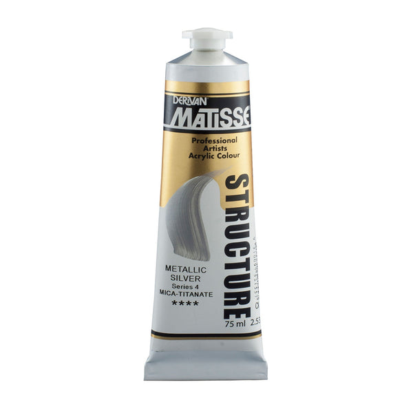 Matisse Structure Paint 75mL - Metallic Silver