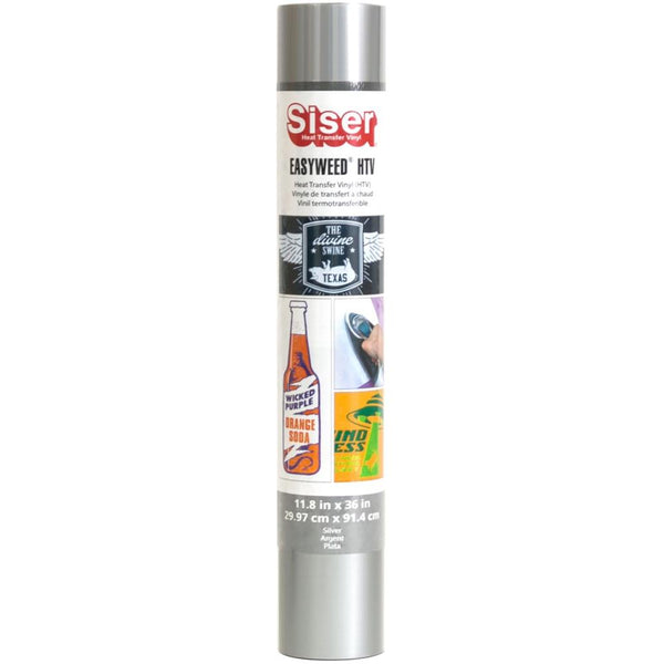 Siser EasyWeed HTV Vinyl 11.8"X36" Roll - Silver*