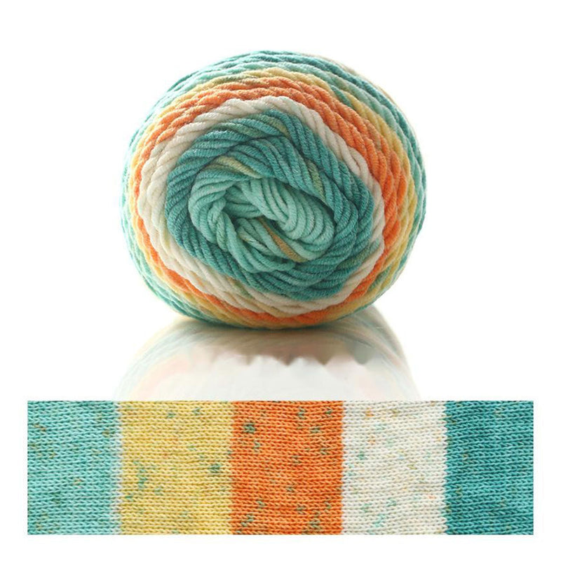 Poppy Crafts Rainbow Cotton Yarn 100g - Mix 37