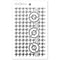 Ciao Bella Stencil Art Texture Stencil 5"X8" - Pied De Poule (Houndstooth)*