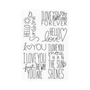 My Favorite Things Clear Stamp Set 4" x 6" - I Love You More*