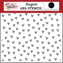 Carta Bella Stencil 6"x 6" -  My Valentine, Be Mine
