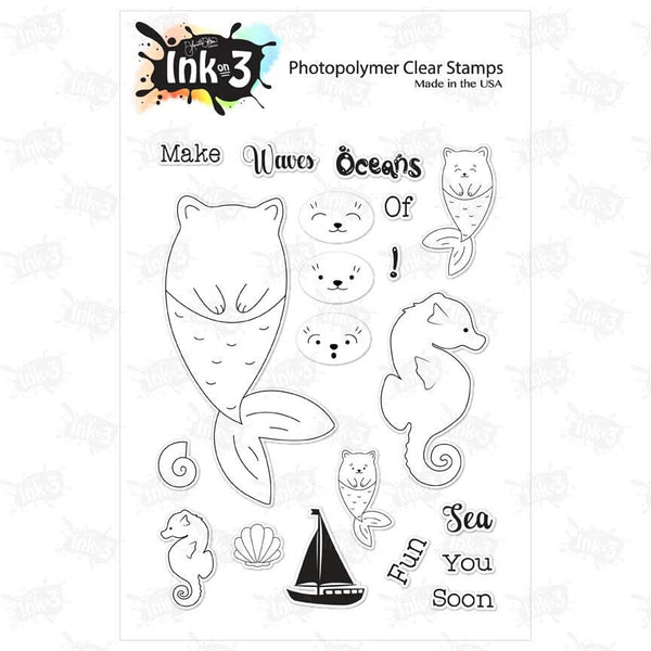 Ink On 3 - 3in x 4in Clear Stamps - My Little Catfish*