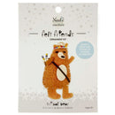 Fabric Editions Needle Creations Felt Ornament Kit - Tribal Bear*