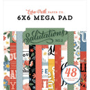 Echo Park Double-Sided Mega Paper Pad 6"X6" 48 pack - Salutations No. 2*