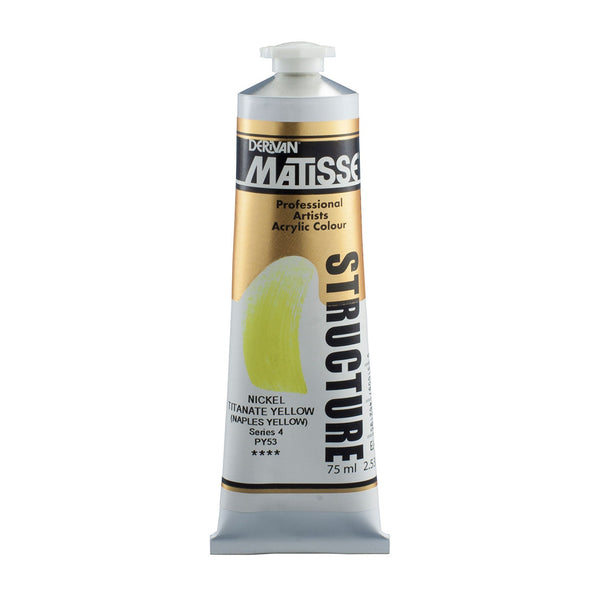 Matisse Structure Paint 75mL - Nickel Titanate Yellow (Naples)*