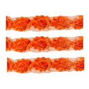 Prima Marketing Trim - Floral Lace - Orange 5yrds*