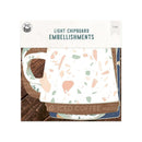 P13 Light Chipboard Album Base With Papers 6"X6" Mix And Match, P13 Coffee Break*