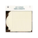 P13 Light Chipboard Decoration Base 12"x 12" - Let Your Creativity Bloom