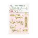 P13 Die-Cut Chipboard Embellishments 4"x 6" - Let Your Creativity Bloom