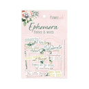 P13 Flowerish Ephemera Cardstock Die-cuts 12 pack  Frames & Words*