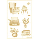 P13 Die-Cut Chipboard Embellishments 4in x 6in - The Garden Of Books