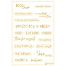 P13 Die-Cut Chipboard Embellishments 4in x 6in - The Garden Of Books