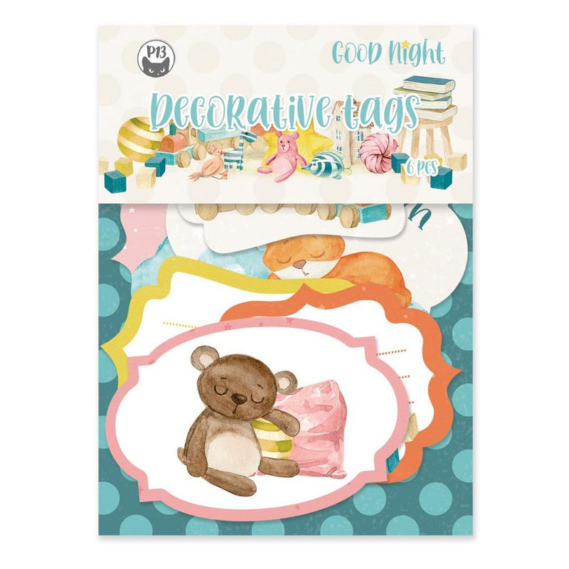 P13 Good Night Double-Sided Cardstock Tags 9 pack