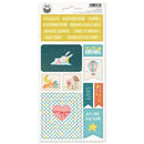 P13 Good Night Chipboard Stickers 4"x 8"