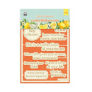P13 Fresh Lemonade Light Chipboard Embellishments 4"x6" 10 pack