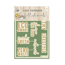 P13 Die-Cut Chipboard Embellishments 4"x 6" - There Is No Planet B