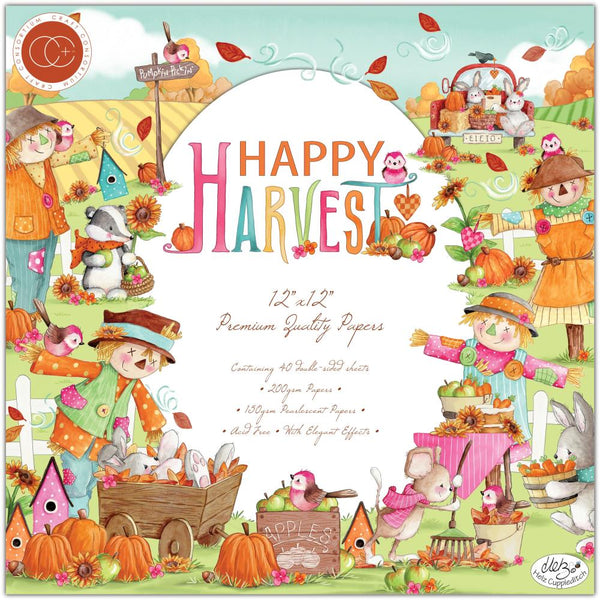 Craft Consortium Double-Sided Paper Pad 12"x 12" 40 pack - Happy Harvest*