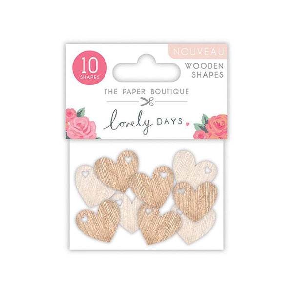 The Paper Boutique Lovely Days Decorative Wooden Shapes 10 pack*