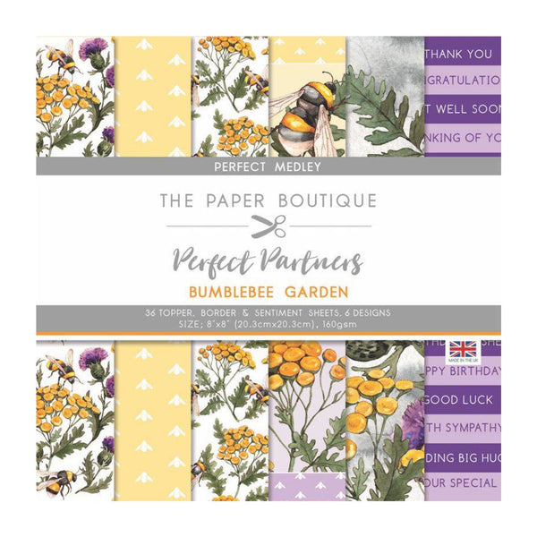 The Paper Boutique Perfect Partners - Bumblebee Garden 8X8" Medley