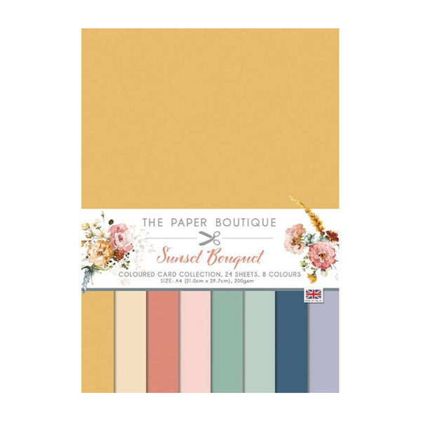 The Paper Boutique Sunset Bouquet A4 Colour Card Collection