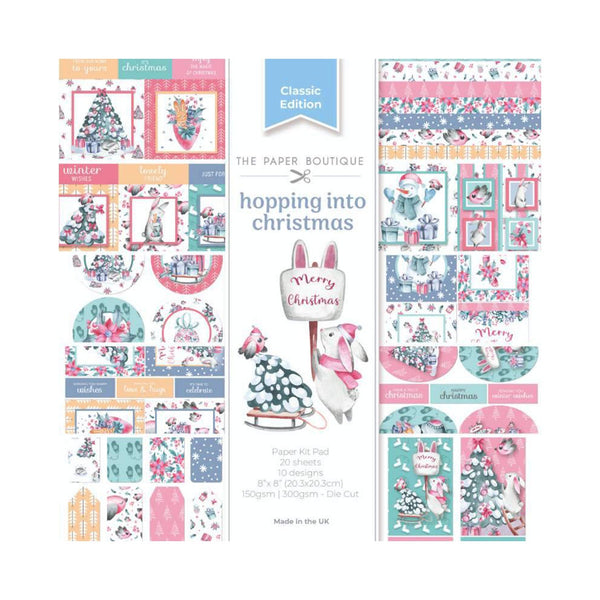 The Paper Boutique Hopping into Christmas 8"x 8" Paper Kit*