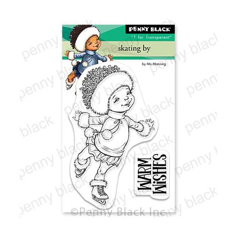 Penny Black Clear Stamps - Skating By