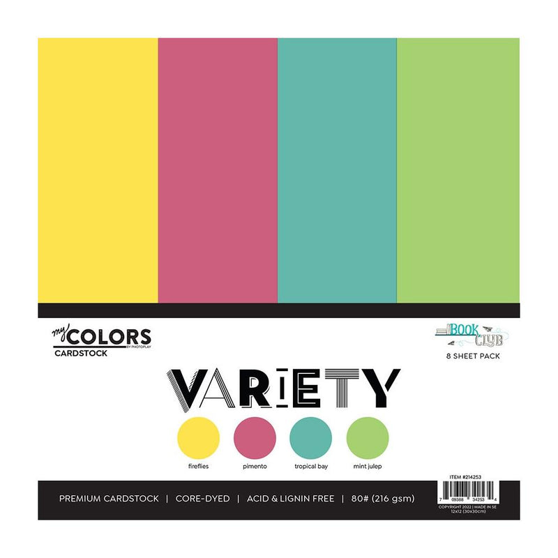 PhotoPlay Cardstock Variety Pack 8 pack  Book Club